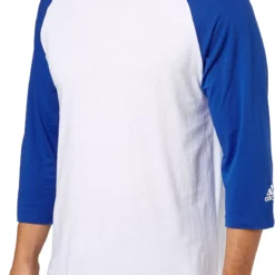 Adidas Adult Triple Stripe ¾ Sleeve Baseball Practice Shirt